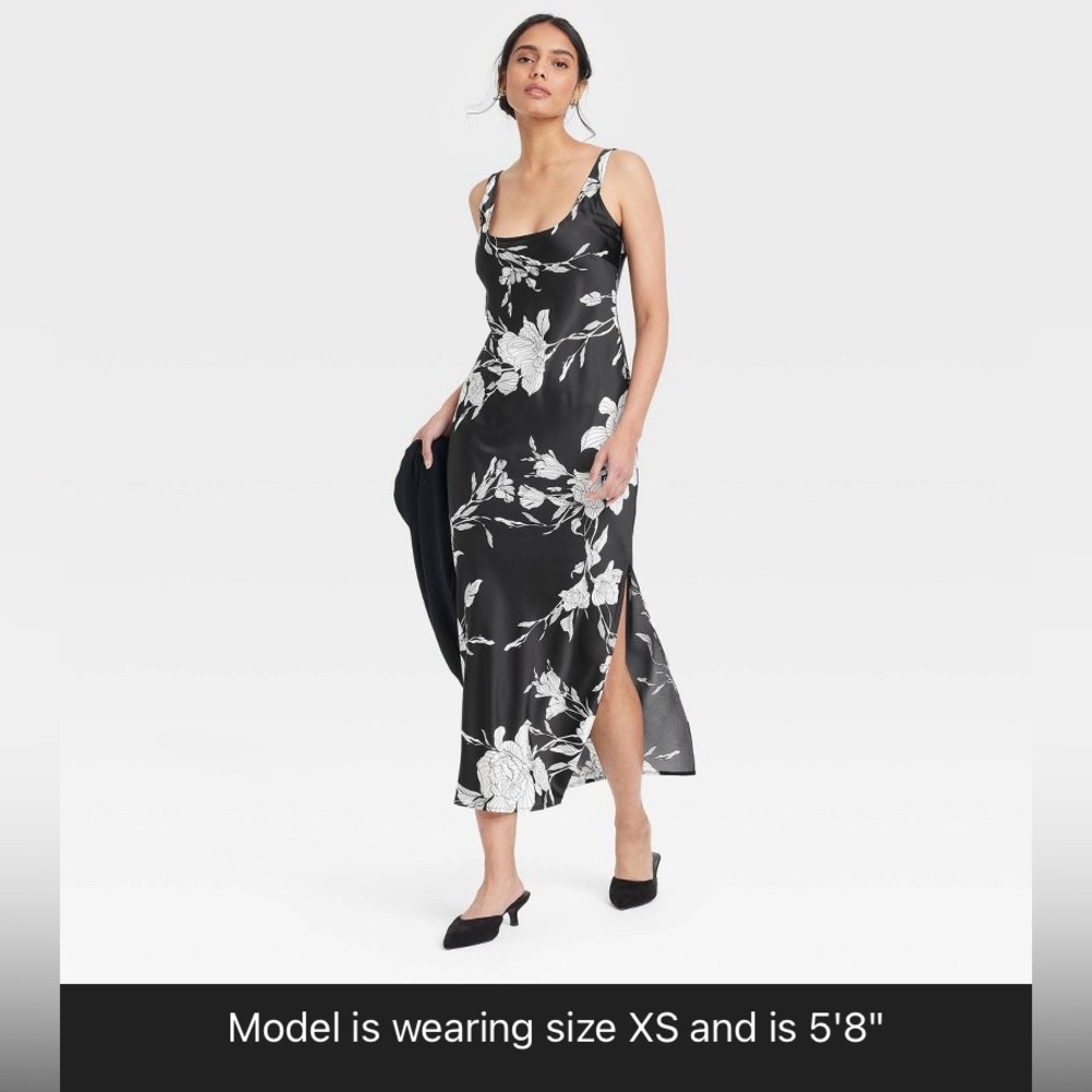 Floral Black Maxi Dress